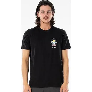 Tričko Rip Curl SEARCH ESSENTIAL TEE Black velikost S