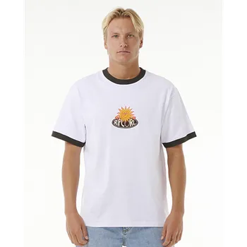 Pánské tričko Tričko Rip Curl HOLIDAZZED TEE White velikost S