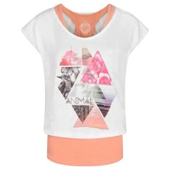 Dámská móda Tričko Animal ADELPHA Pastel Orange Marl velikost 10