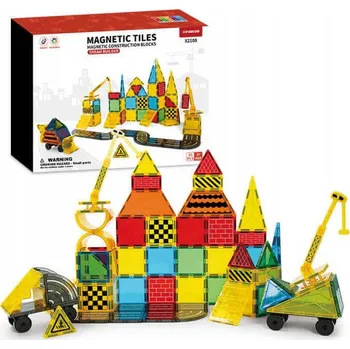 ostatní stavebnice Magnetická stavebnice Dream Builder 90ks sada - Magnetic Tiles
