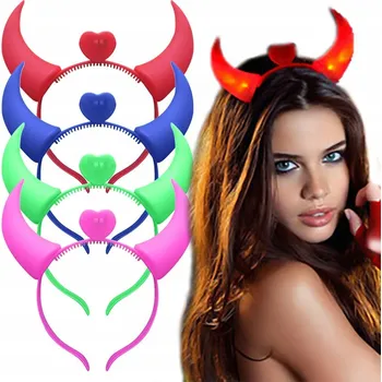 Čelenka 1x LED třpytivá Čelenka , svítící mašle, Čelenka Hračka párty hračka