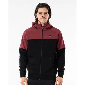 Pánská móda Mikina Rip Curl ANTI SERIES VIRAL ZIP THRU Maroon velikost XL