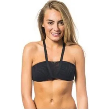 Dámské plavky Plavky Rip Curl LAS PALMAS BANDEAU Black velikost S