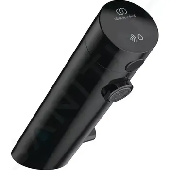 Vodovodní baterie Ideal Standard SensorFlow Senzorová umyvadlová baterie se směšovačem, síťové napájení, černý onyx, A7558B3