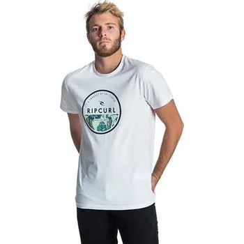 Pánské tričko Tričko Rip Curl WATERMARK S/S TEE Optical White velikost XL