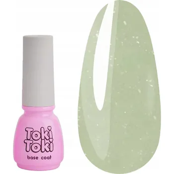 Přípravek na nehty Hybridní báze Toki-Toki Rustic Base RB02 světle zelená s leskem 5 ml