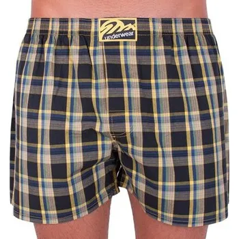 Boxerky Spodní prádlo Styx CLASSIC Černá/Žlutá velikost XXL