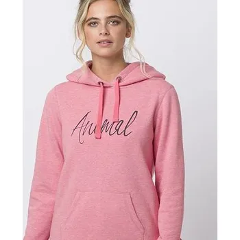 Dámská mikina Mikina Animal SKETCHED Strawberry Pink Marl velikost 10