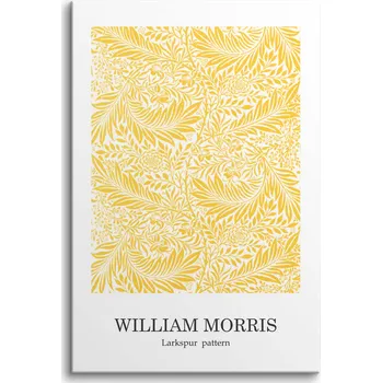 Obraz Replika grafiky Williama Morrise: Reprodukce vzoru Orlíček (Delphinium) 80x120 cm