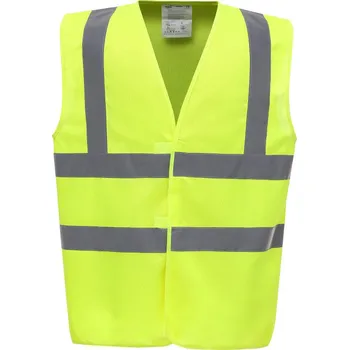Pracovní oblečení Yoko Vesta HVW100 Hi-Vis, výstražná COT79W100zv805-hi vis yell 2XL Žlutá fluorescent