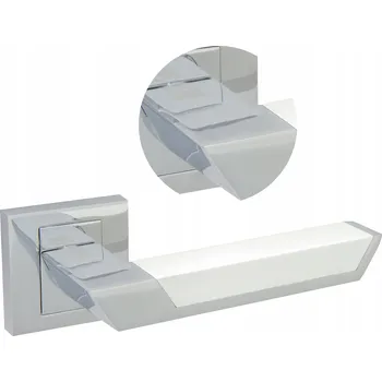 Dveřní kování KLIKA DVEŘNÍ VNITŘNÍ YORK BÍLÁ CHROM