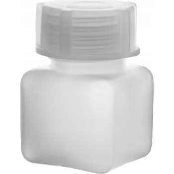 Láhev Čtvercová laboratorní láhev PE 30 ml GL28