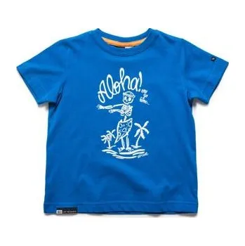 Pánské tričko Tričko Rip Curl ALOHA SS TEE Classic Blue velikost 5