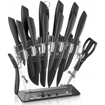 Kuchyňský nůž Blok na nože, 16dílná sada nožů nůž, ultraostrý nůž na maso