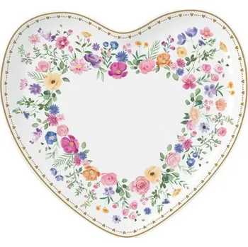 Porcelánový talíř ve tvaru srdce Mon Amour 20x19 cm, Easy Life