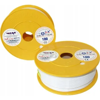 elektrický kabel Kabel LGY/H05V-K 0,75 mm2 100 m Bílý