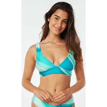 Dámské plavky Plavky Rip Curl BLISS BLOOM FLORAL HALTER REVO Optical White velikost XL