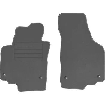 autokoberec ŠKODA YETI 2009 - 2017 velurové autokoberce ŠEDÉ PŘEDNÍ STANDARD