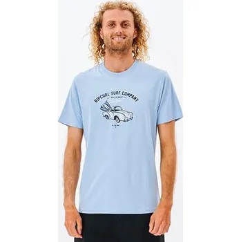 Pánské tričko Tričko Rip Curl SEARCH TRIP TEE Bells Blue velikost XXL