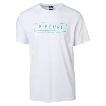 Pánská móda Tričko Rip Curl UNDERTOW LOGO TEE Optical White velikost M