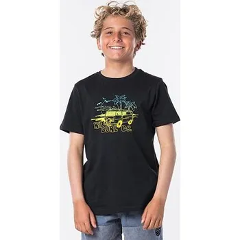 Pánské tričko Tričko Rip Curl COCHE SS TEE BOY Black velikost 8