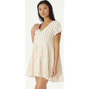 Dámské šaty šaty Rip Curl PREMIUM SURF STRIPE DRESS Gold velikost M