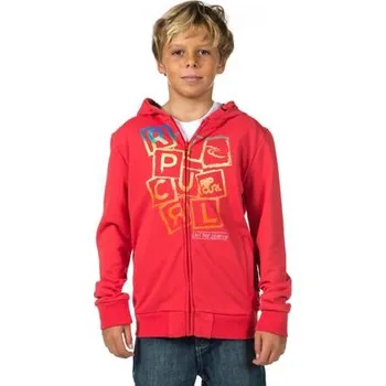 Pánská móda Mikina Rip Curl PPP CORPO HZ FLEECE Poinsettia Red velikost 14