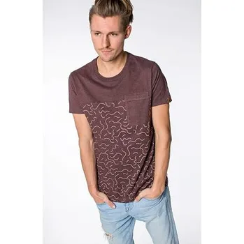 Pánská móda Tričko Alife and Kickin LEOAK Puce velikost XL