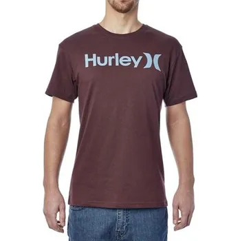 Pánské tričko Tričko Hurley ONE & ONLY SEASONAL Mahogany velikost XL