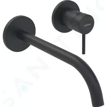 Vodovodní baterie Hansa Public Umyvadlová baterie pod omítku, 2-otvorová instalace, matná černá, 5793217133