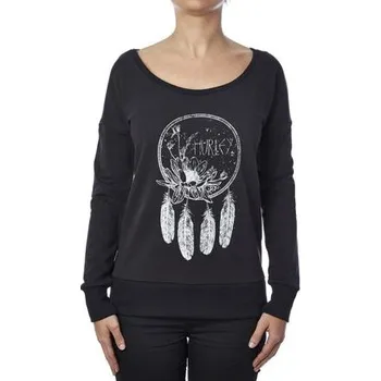 Pánská mikina Svetr Hurley CATCHER CREW Black velikost L