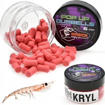 Boilies Plovoucí dumbells POP UP 6 mm Margrom KRYL nástraha pro Method Feeder
