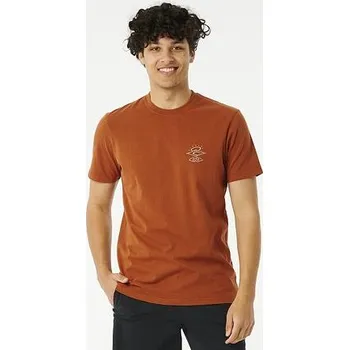 Pánské tričko Tričko Rip Curl SEARCHERS SEA LICE TEE Brick velikost XL