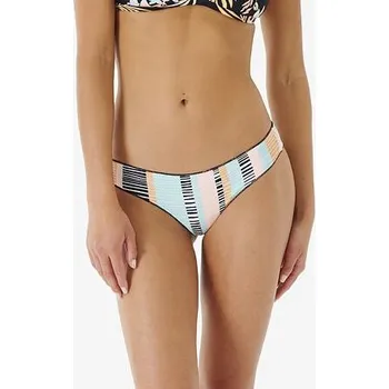 Dámské plavky Plavky Rip Curl RIPPLE EFFECT CHEEKY Black velikost XS