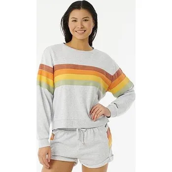 Pánská mikina Mikina Rip Curl TRIPPIN CREW Light Grey Heat velikost S