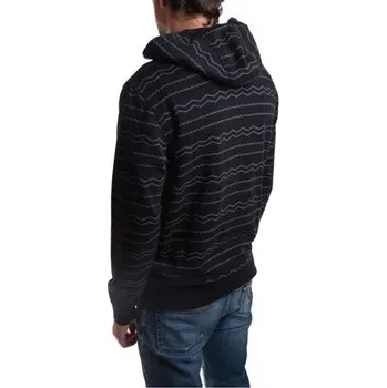 Pánská mikina Mikina Hurley BEACH CLUB DESTROY PISMO PO Black velikost M