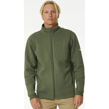 Pánská mikina Mikina Rip Curl VAPORCOOL ZIP THRU CREW Dark Olive velikost L