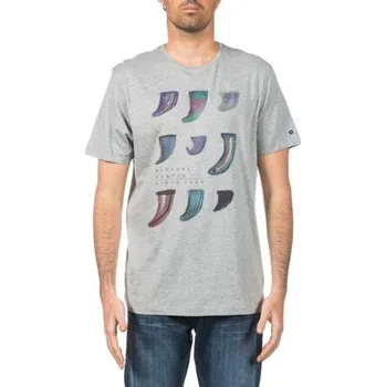 Pánské tričko Tričko Rip Curl ARTY FINS S/S TEE Beton Marle velikost L