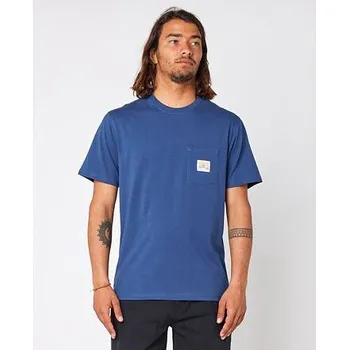 Pánské tričko Tričko Rip Curl SURF PARADISE BADGE TEE Washed Navy velikost L