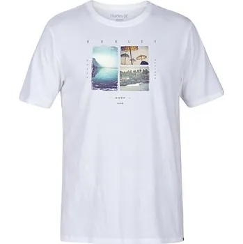 Pánské tričko Tričko Hurley VACAY AWAY TEE SS White velikost M