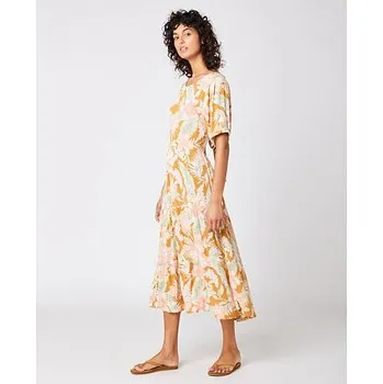 Dámské šaty šaty Rip Curl ALWAYS SUMMER MIDI Gold velikost XS