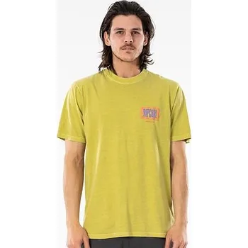Pánské tričko Tričko Rip Curl MIND WAVE LOGO TEE Washed Lime velikost XXL