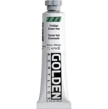 Vodová barva Akrylová barva Golden Heavy Body - 1469 Viridian Green Hue Objem: 59 ml