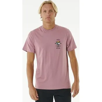 Pánské tričko Tričko Rip Curl SEARCH ICON TEE Mauve velikost L