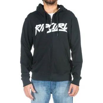 Pánská mikina Mikina Rip Curl BRASHAWATU HOODED ZIP THRU Black velikost XXL