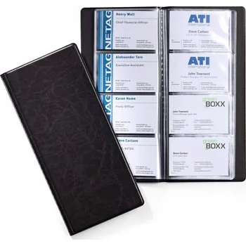 Příslušenství pro čtečku elektronické knihy Album na vizitky Durable 192, lepené, černé