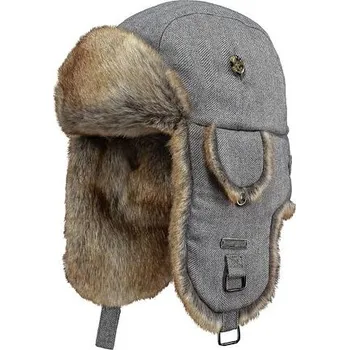 Oblečení a móda Zimní čepice Barts KAMIKAZE Grey Herringbone velikost O/S