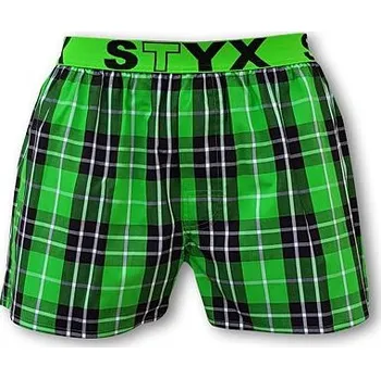 Pánské spodní prádlo Spodní prádlo Styx SPORT Zelená/Černá velikost XXL