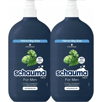 Šampon Schauma Sada Pro Muže Šampon na Vlasy pro Muže 750 ml 2 ks