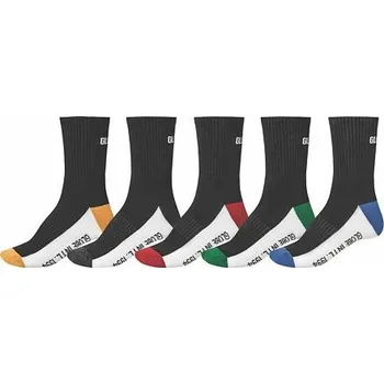 Pánské ponožky Ponožky Globe PRIME CREW SOCK 5 PACK Black velikost 7-11